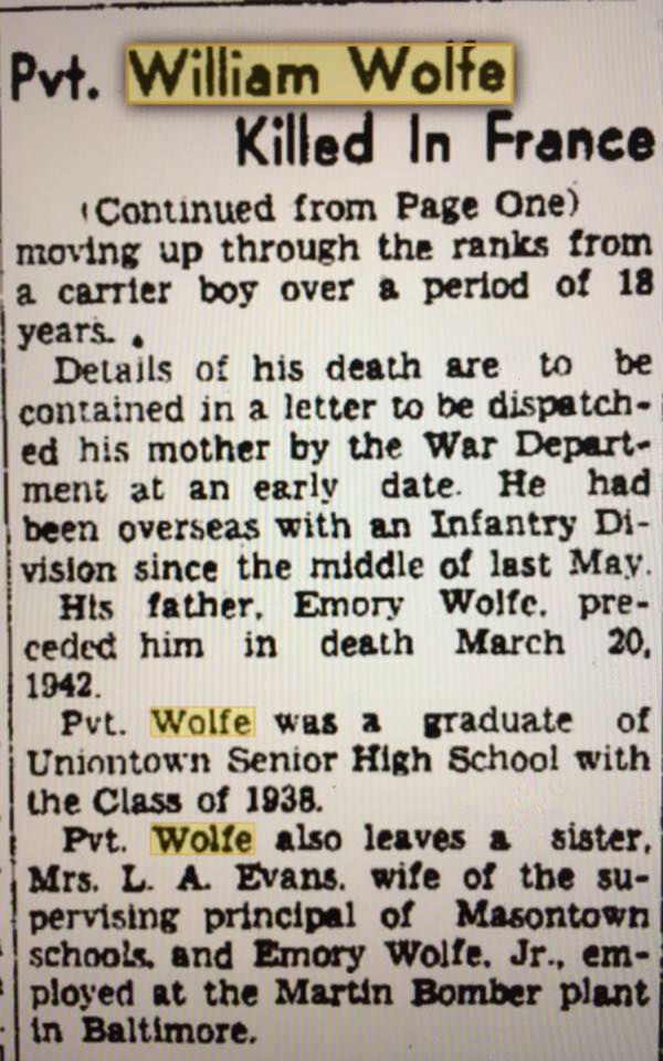 Wolfe William J presse 1