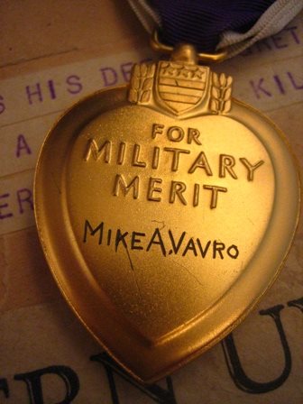Vavro mike a purple heart